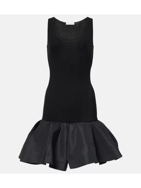 Cu peplum rochie midi Nina Ricci până la genunchi de costum negru