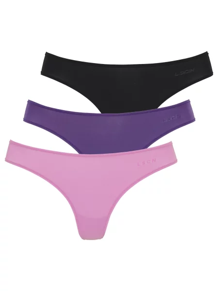 LSCN by LASCANA Tanga lila / roz negru