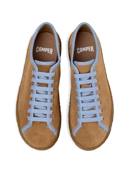 Sneakers Camper με κορδόνια με δαντέλα καφέ