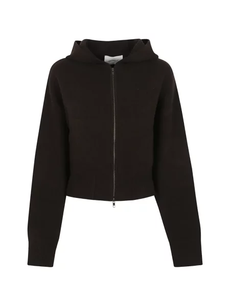 Cardigan Lisa Yang cu glugă maro