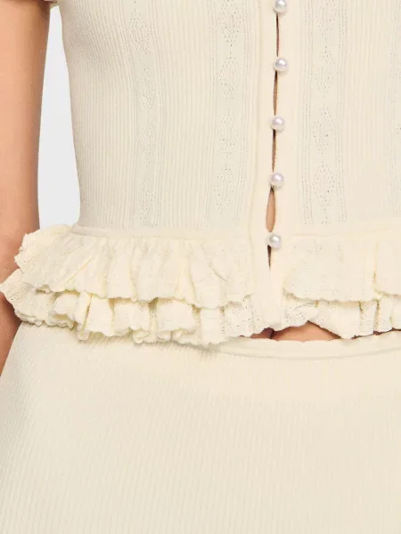 Кардиган Sandro білий