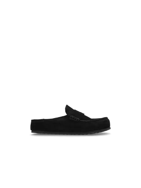 Klapki Birkenstock zamszowe czarne
