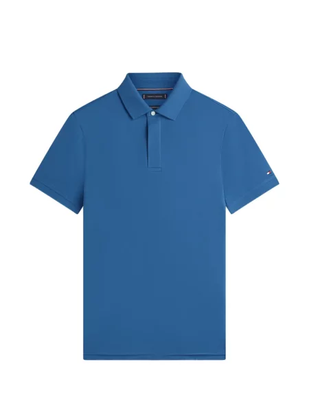 Tricou polo Tommy Hilfiger scurt albastru