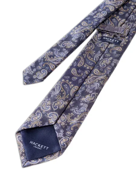 Cravată Hackett London cu model paisley albastru
