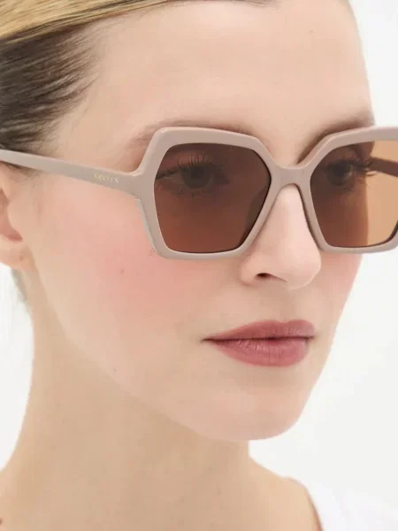 Alexander McQueen napszemüveg bézs