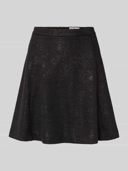 Spódnica mini o kroju regular fit z dodatkiem model ‘Kate’ Ichi czarna