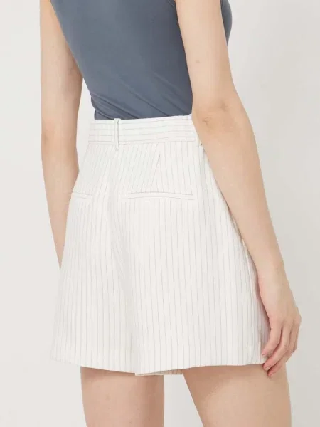 Kraťasy Abercrombie & Fitch vzorované high waist béžová