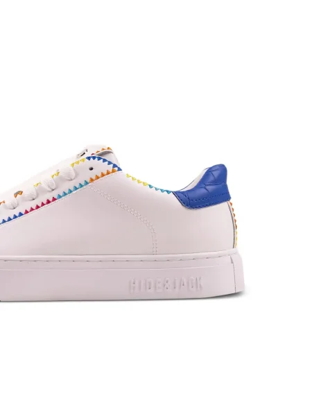 Sneakerși Hide&jack din piele alb