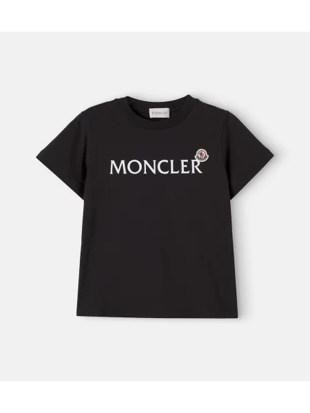 Gyerek póló Moncler Enfant fekete