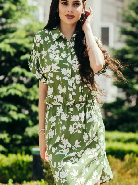 Сукня міні LadyLike текстиль зелений