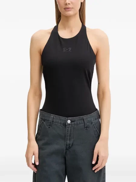Bodi Ea7 Emporio Armani s autogramom crna