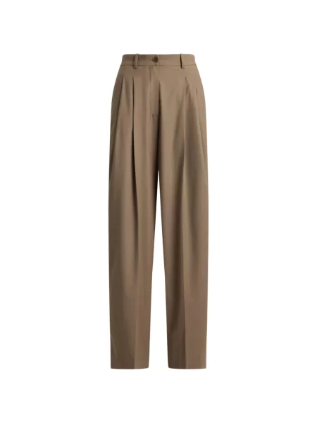 Pantaloni Ralph Lauren Collection de lână maro