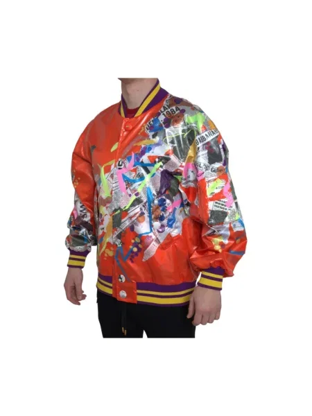 Kurtka bomber Dolce And Gabbana pomarańczowy