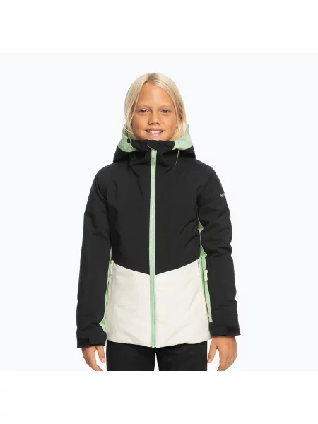 Детско яке за сноуборд ROXY Silverwinter Girl true black черно