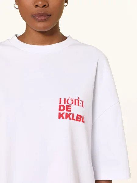 Karo Kauer Oversized Tričko / červená bílá
