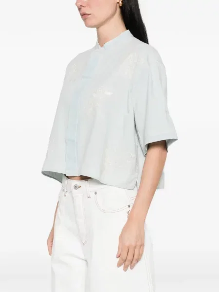 Cămașă Kenzo cu model floral albastru