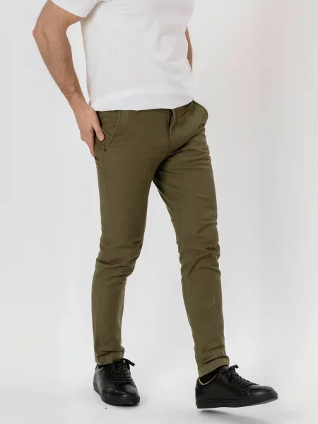 TEESHOPPEN Pantaloni Structure oliv