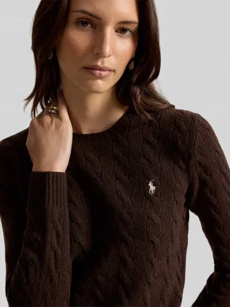 Sweter o kroju regular fit z wyhaftowanym logo Polo Ralph Lauren czarny