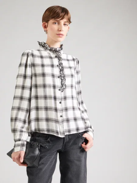 VERO MODA Bluză VMSARITA negru alb