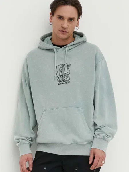 Pulover Vans s kapuco zelena