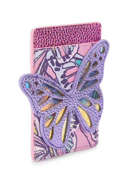 Kurt Geiger London etui za kartice usnjen roza
