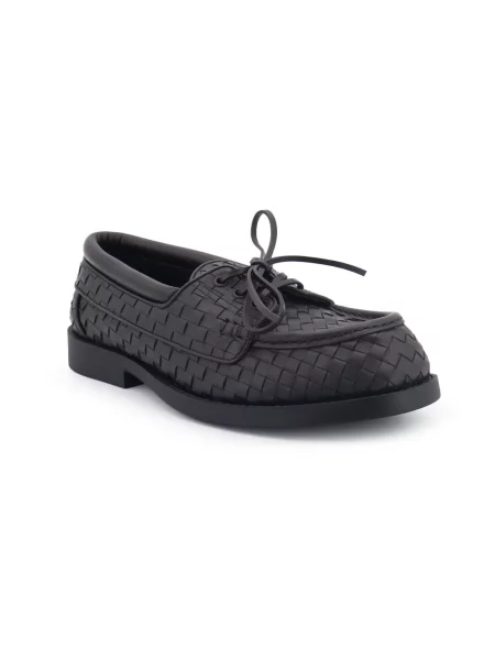 Półbuty Bottega Veneta skórzane brązowe
