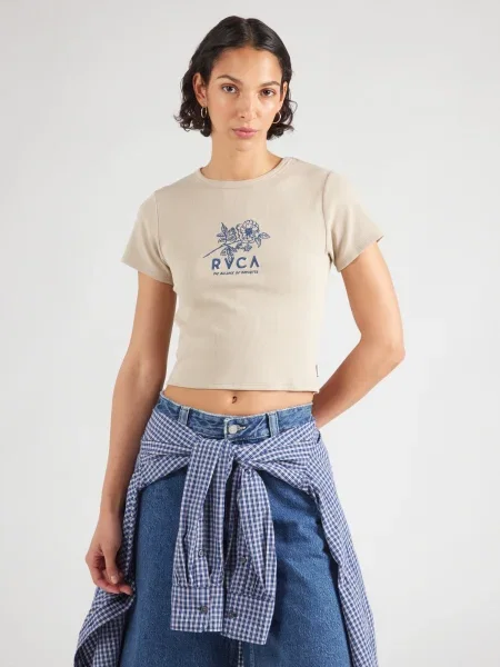 RVCA Majica GOOD DAY temno / kaki modra