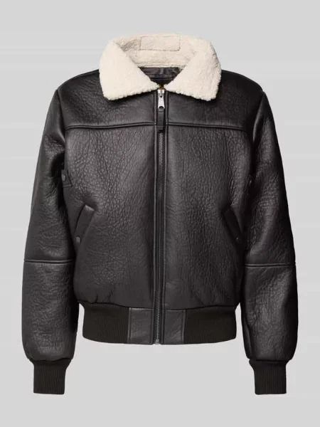 Kurtka z zamkiem błyskawicznym Alpha Industries czarny