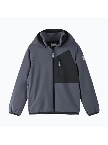 Reima gyermek softshell kabát Mukana puha fekete. Méret: fekete
