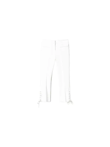 Spodnie Twinset plecione białe