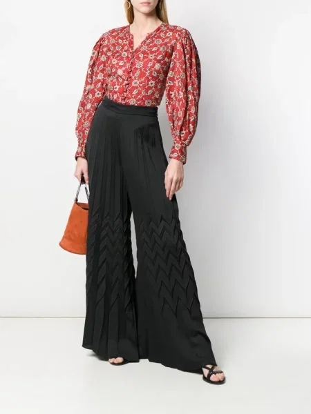 Pantaloni palazzo Blumarine negru