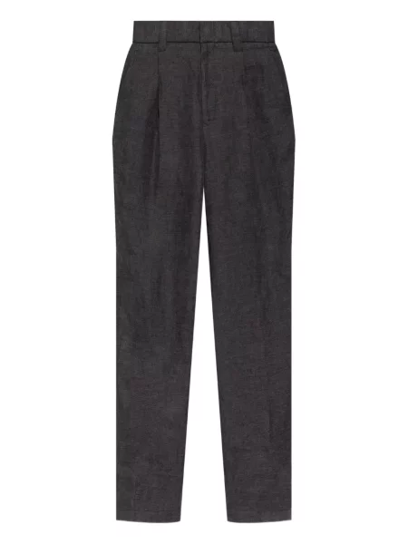 Pantaloni Giorgio Armani plisate gri