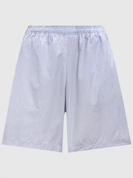 Шорти в смужку з логотипом Vetements білі