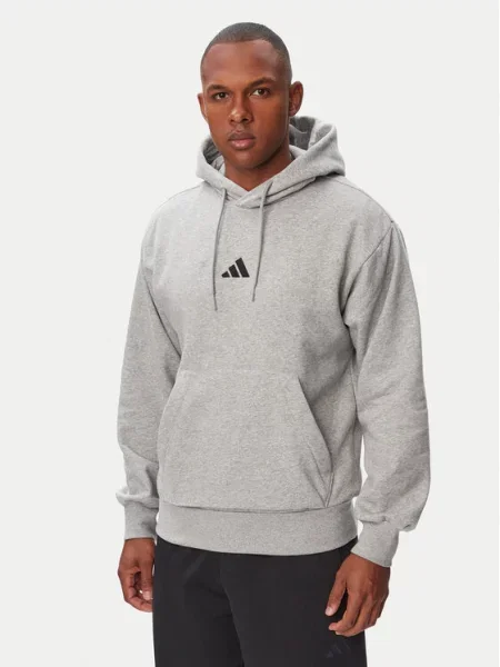 ADIDAS SPORTSWEAR Sportska sweater majica Essentials Feelcozy melange siva