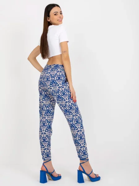 Pantaloni Fashionhunters albastru