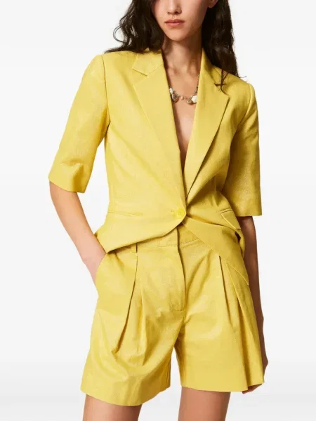 Pantaloni scurți Twinset galben