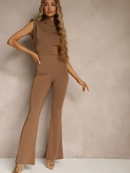 Kombinezon Flare z Usztywnionymi Ramionami Milindea brązowy