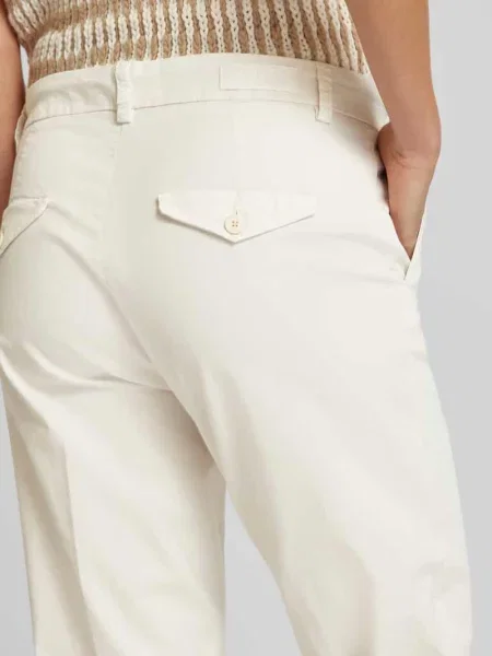 Spodnie materiałowe o kroju regular fit ze szlufkami na pasek model ‘KARINA’ Cambio