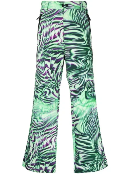 Pantaloni Diesel cu imagine din canvas verde