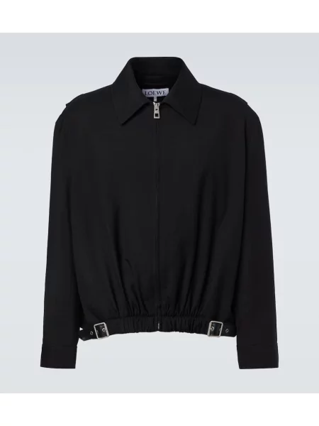 Geanta de piele Loewe negru