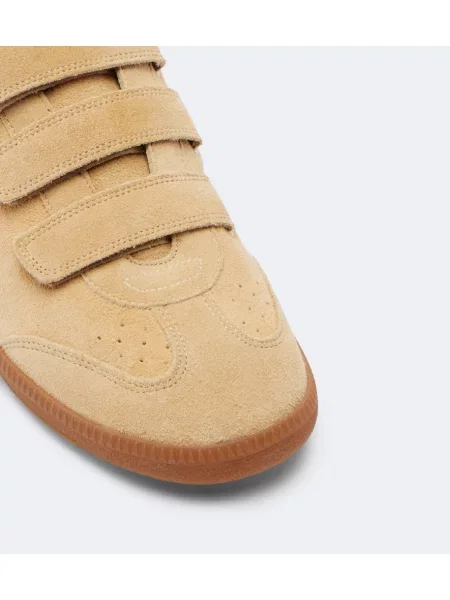 Sneakerși Isabel Marant din piele de căprioară galben
