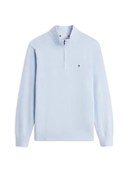 TOMMY HILFIGER Pulover ESSENTIAL pastel albastru