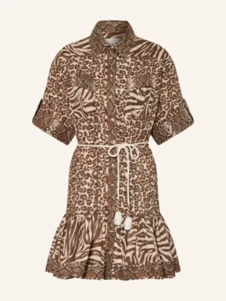Zimmermann Sukienka Koszulowa Wanderlust braun brązowa