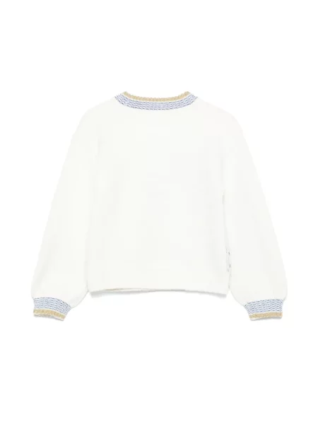 Sweter dziecięcy Billieblush biały
