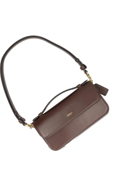 Geantă messenger Coach din piele maro