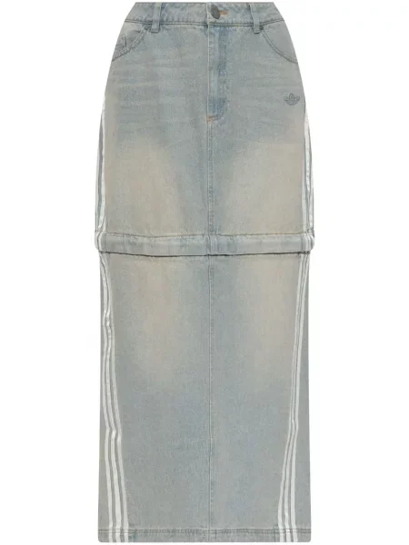 Pantaloni Adidas din piele albastru