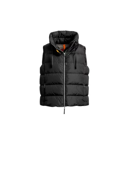 Lniana kamizelka puchowa Parajumpers czarna