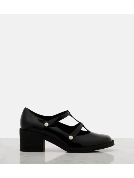Pantofi cu toc Jimmy Choo din piele de lac negru