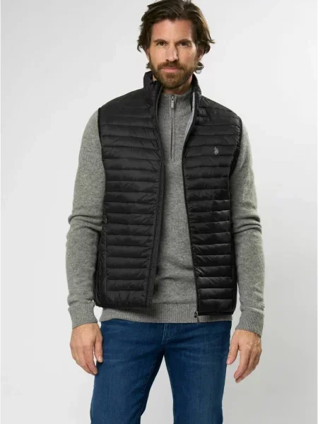 U.S. POLO ASSN. Vestă UMMaks gri negru