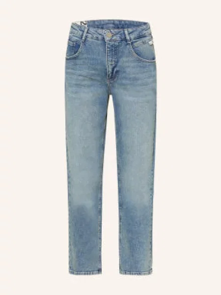 Opus Rovné Džíny Minah Honesty mid blue modré